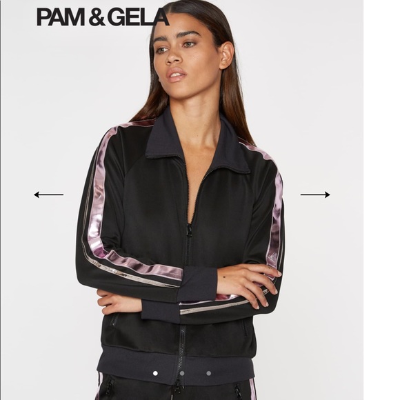 Pam & Gela “Metallic stripe track jacket” - Picture 3 of 8